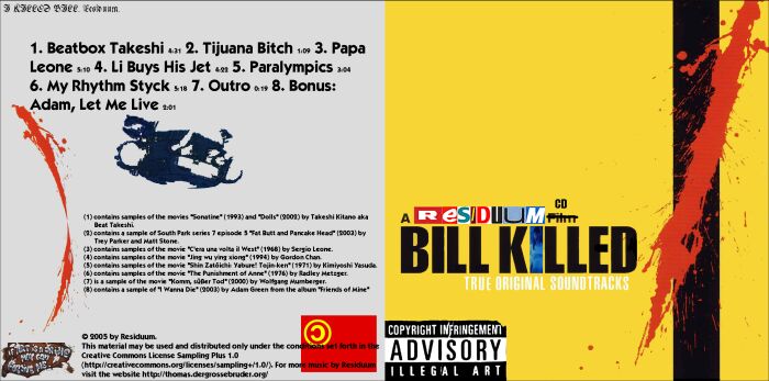 Bill Killed - Cover